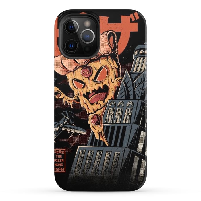 iPhone 12 Pro StrongFit Pizza Kong by Ilustrata