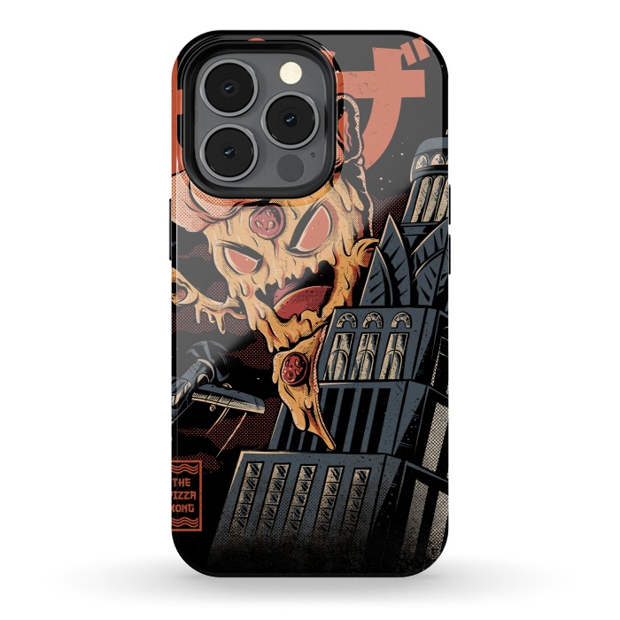 iPhone 13 pro StrongFit Pizza Kong by Ilustrata