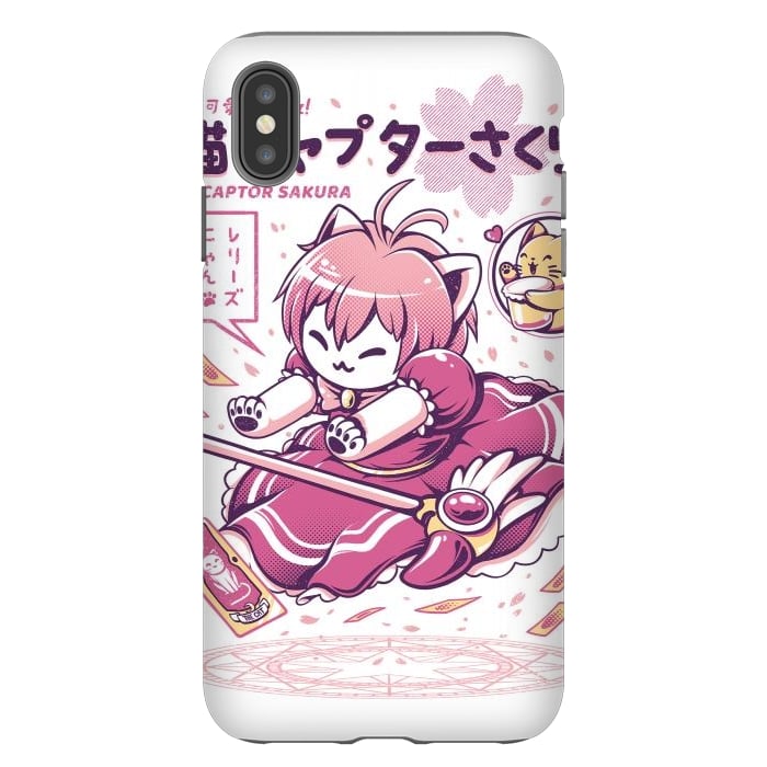 iPhone Xs Max StrongFit Catcaptor by Ilustrata