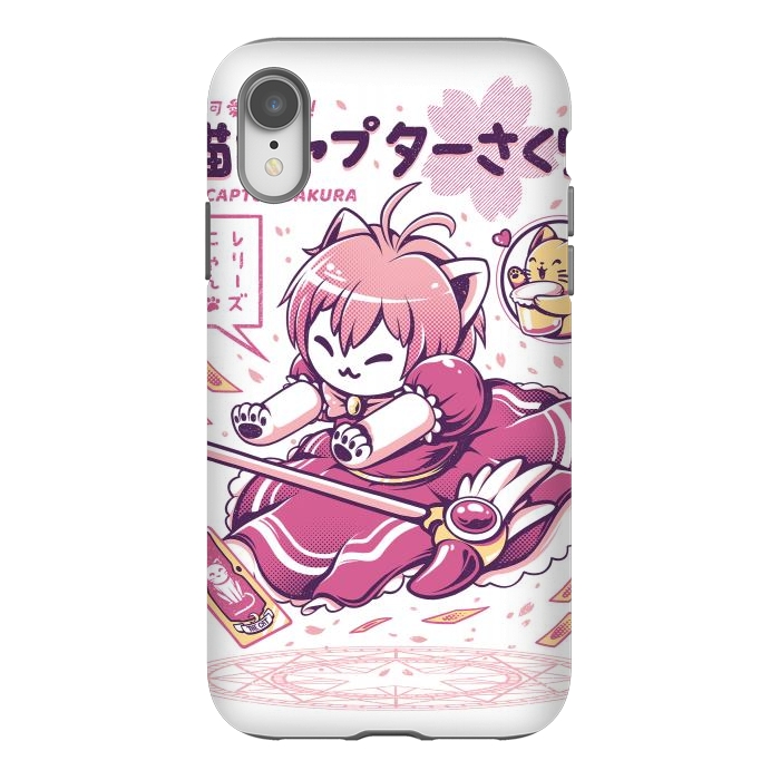 iPhone Xr StrongFit Catcaptor by Ilustrata