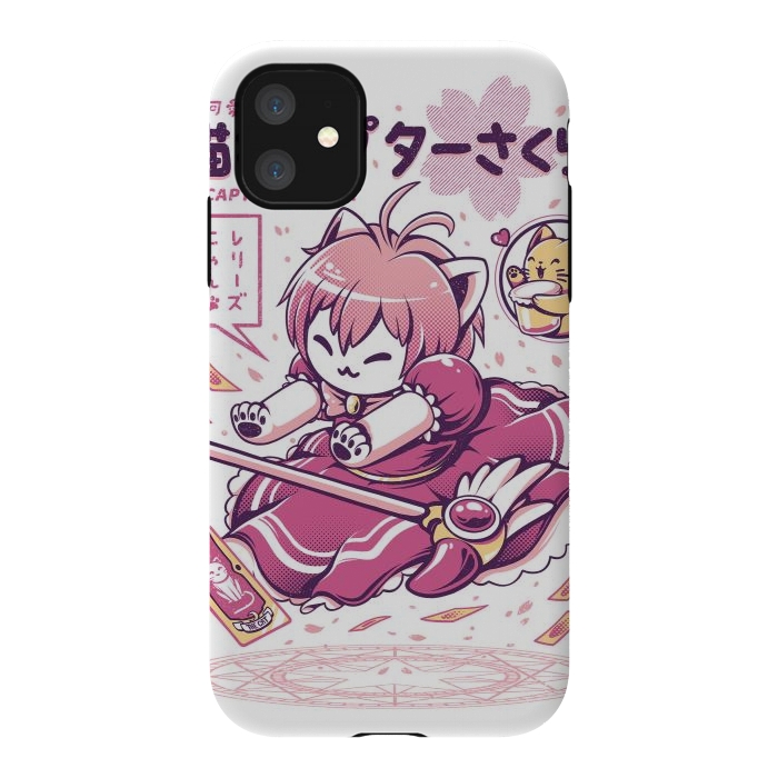 iPhone 11 StrongFit Catcaptor by Ilustrata