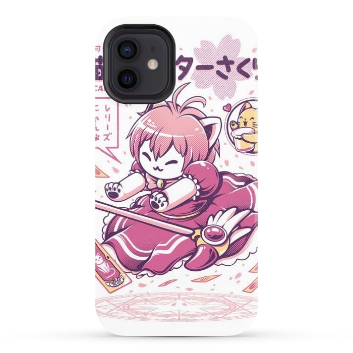 iPhone 12 StrongFit Catcaptor by Ilustrata