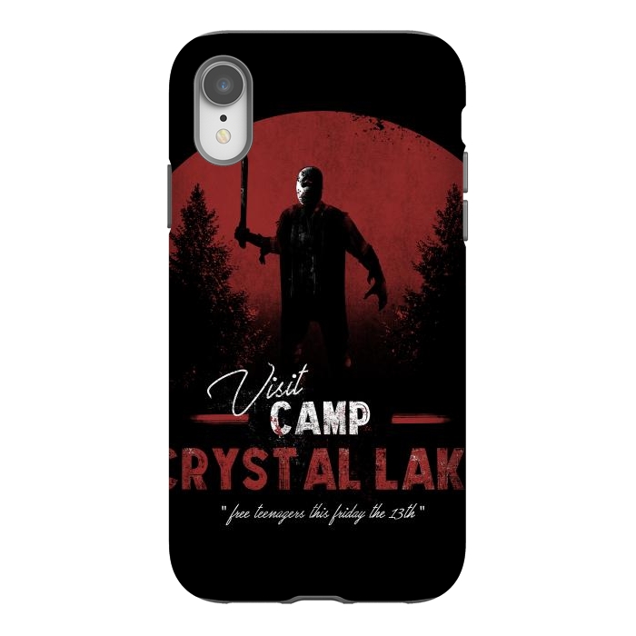 iPhone Xr StrongFit Visit the Crystal Lake by Ilustrata