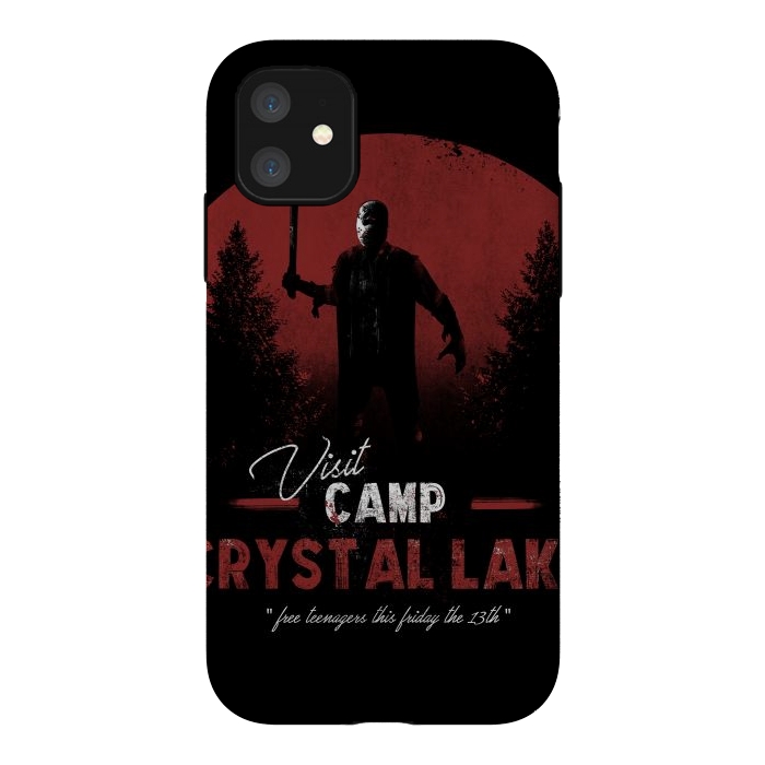iPhone 11 StrongFit Visit the Crystal Lake by Ilustrata