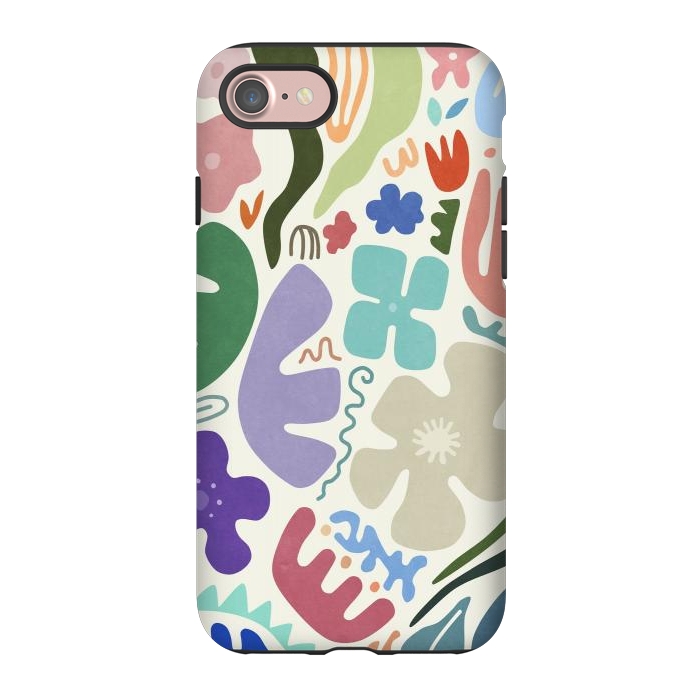 iPhone 7 StrongFit Floral Shapes by amini54