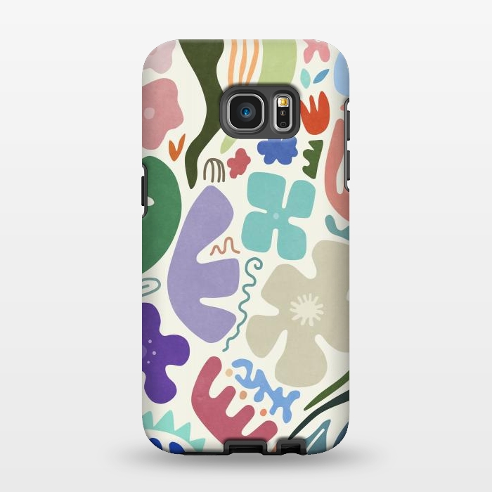 Galaxy S7 EDGE StrongFit Floral Shapes by amini54