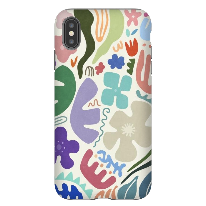 iPhone Xs Max StrongFit Floral Shapes by amini54