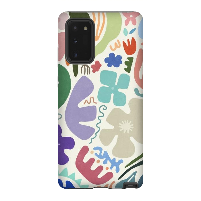Galaxy Note 20 StrongFit Floral Shapes by amini54