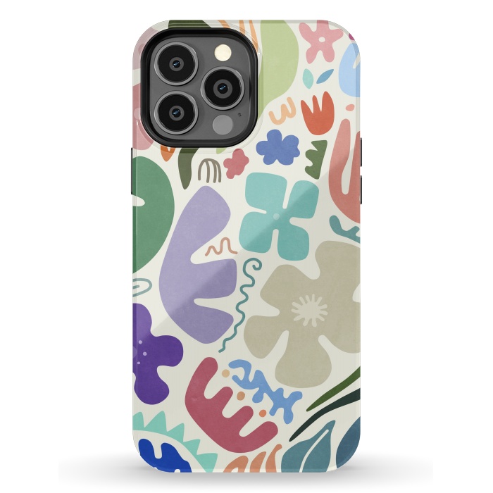 iPhone 13 Pro Max StrongFit Floral Shapes by amini54
