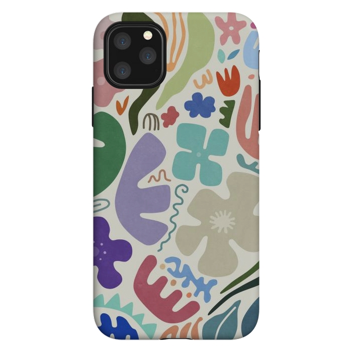 iPhone 11 Pro Max StrongFit Floral Shapes by amini54
