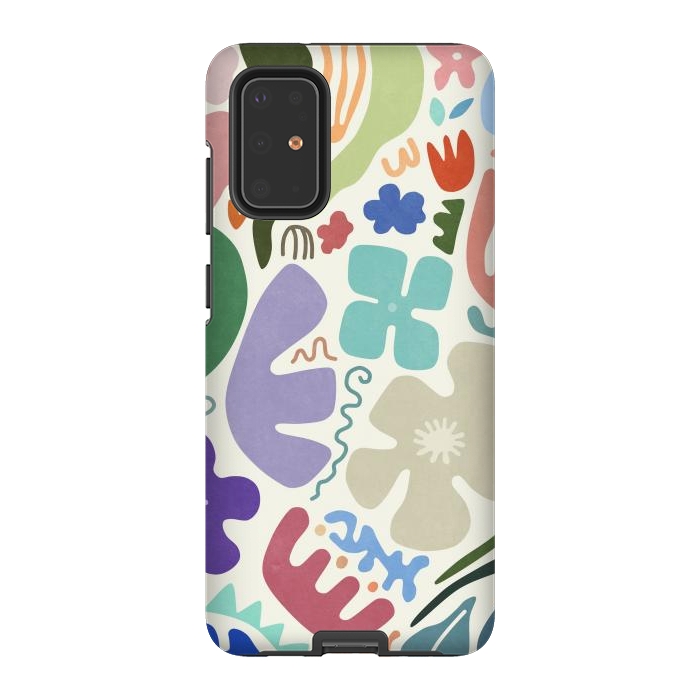 Galaxy S20 Plus StrongFit Floral Shapes by amini54