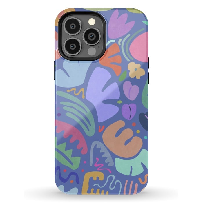 iPhone 13 Pro Max StrongFit Floral Shapes II by amini54