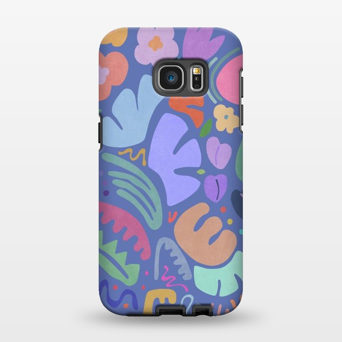 Galaxy S7 EDGE StrongFit Floral Shapes II by amini54