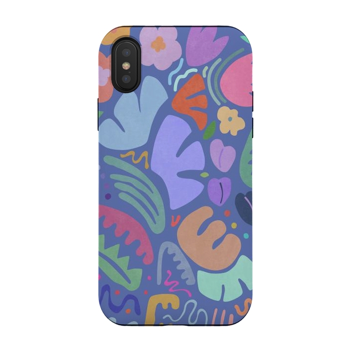 iPhone Xs / X StrongFit Floral Shapes II by amini54
