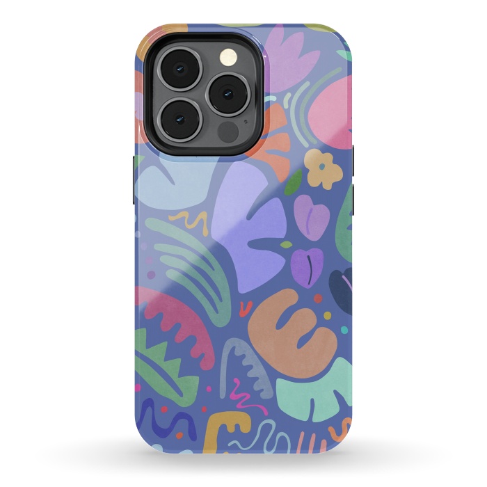 iPhone 13 pro StrongFit Floral Shapes II by amini54
