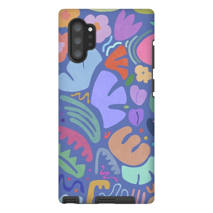 Galaxy Note 10 plus StrongFit Floral Shapes II by amini54