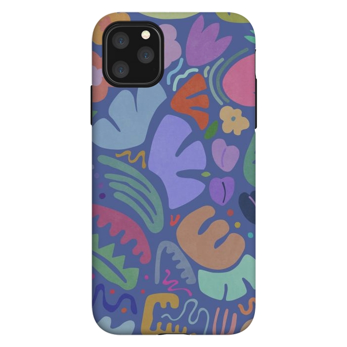 iPhone 11 Pro Max StrongFit Floral Shapes II by amini54
