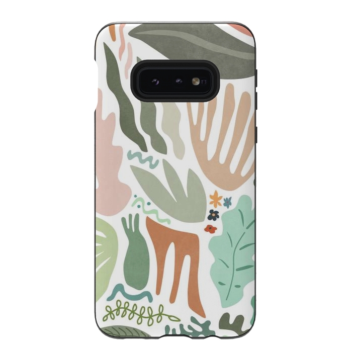 Galaxy S10e StrongFit Botanical Color by amini54