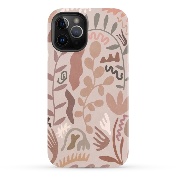 iPhone 12 Pro Max StrongFit Blush Flora III by amini54