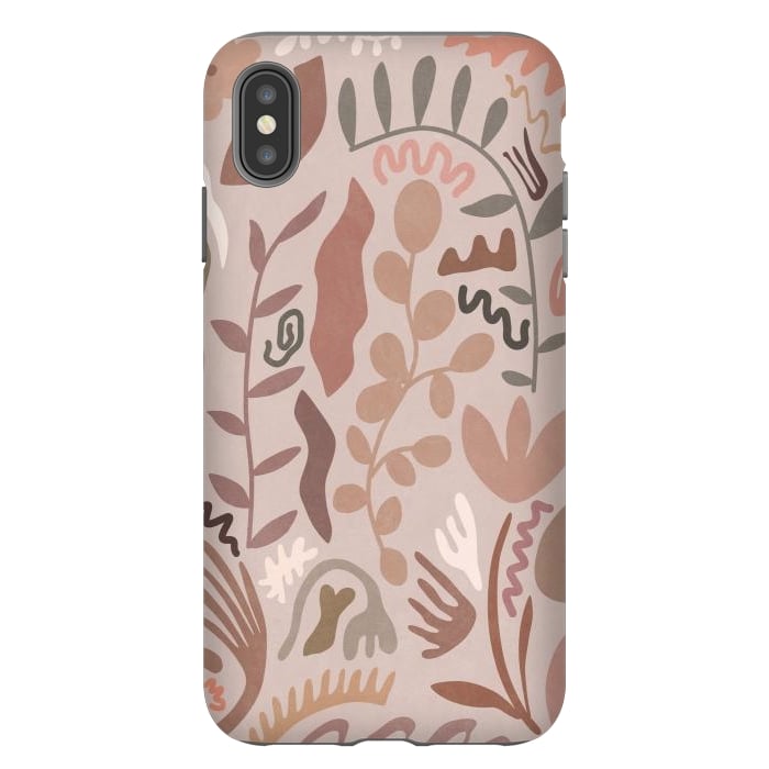 iPhone Xs Max StrongFit Blush Flora III by amini54