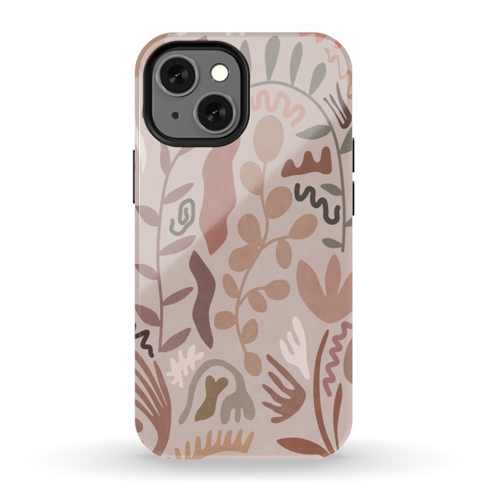 iPhone 13 mini StrongFit Blush Flora III by amini54