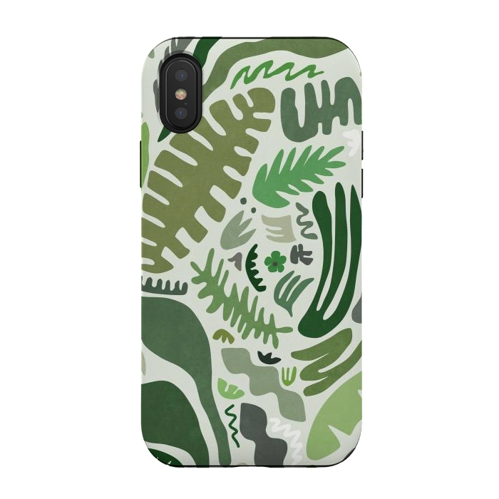 iPhone Xs / X StrongFit Green Garden by amini54