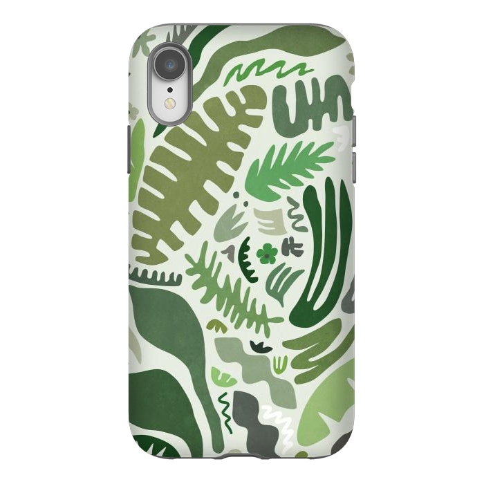 iPhone Xr StrongFit Green Garden by amini54