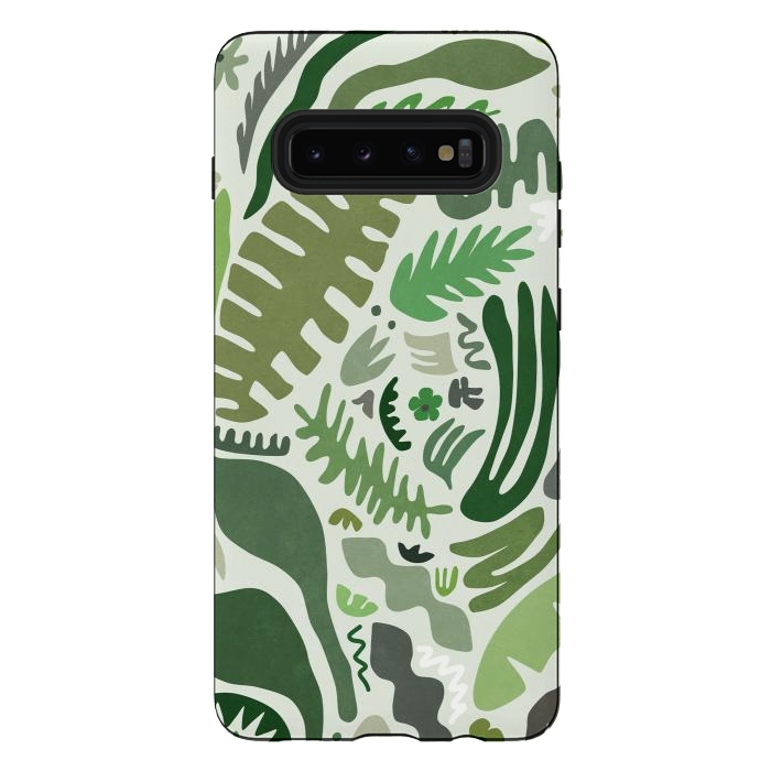Galaxy S10 plus StrongFit Green Garden by amini54