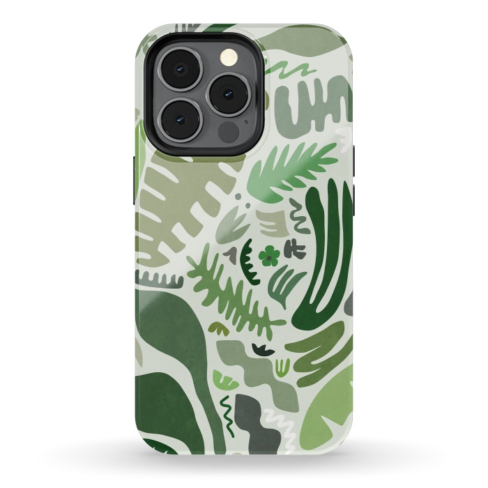 iPhone 13 pro StrongFit Green Garden by amini54