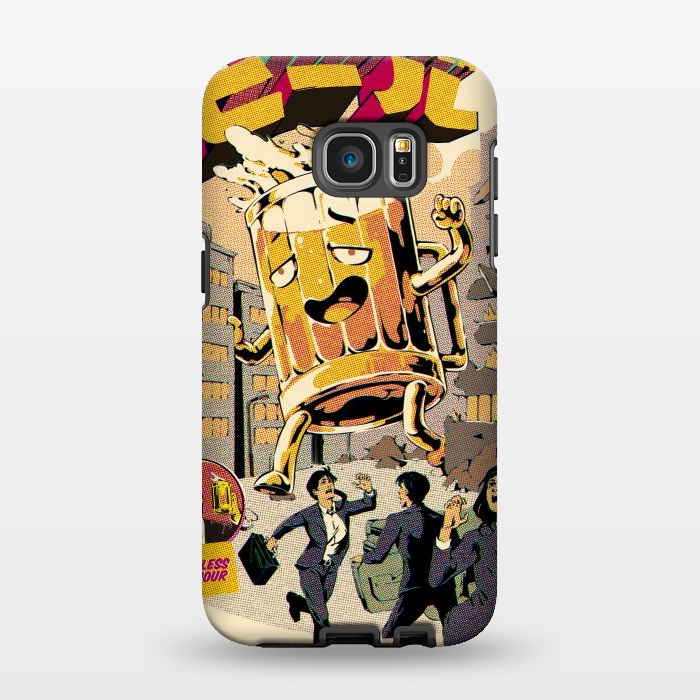 Galaxy S7 EDGE StrongFit Drunk Beer Attack by Ilustrata