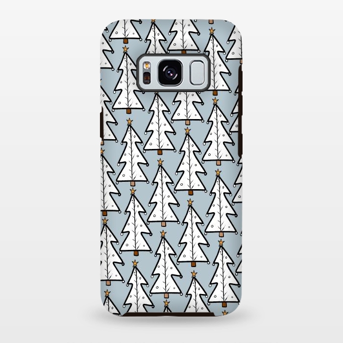 Galaxy S8 plus StrongFit The white Christmas trees by Steve Wade (Swade)