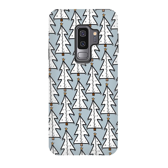 Galaxy S9 plus StrongFit The white Christmas trees by Steve Wade (Swade)