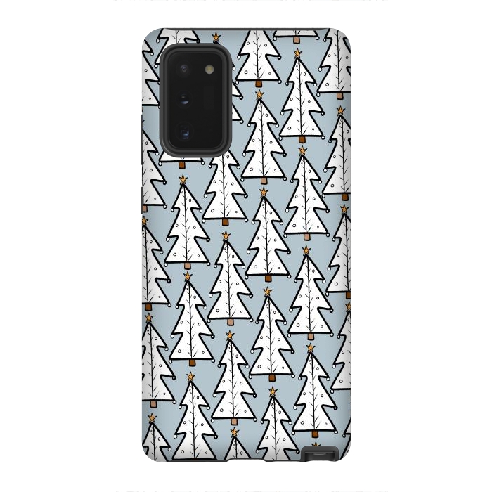 Galaxy Note 20 StrongFit The white Christmas trees by Steve Wade (Swade)