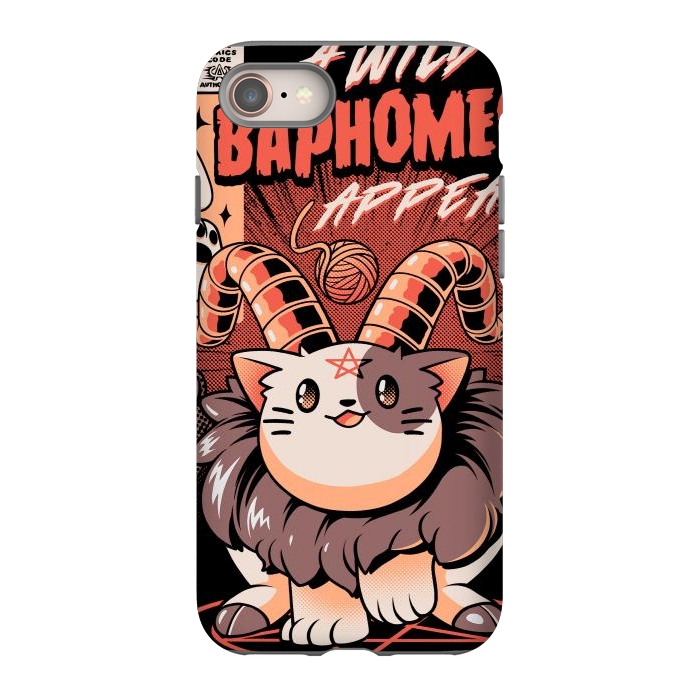 iPhone 8 StrongFit Baphomeow by Ilustrata