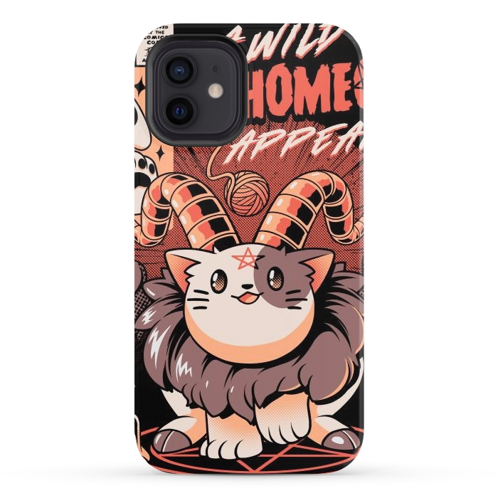 iPhone 12 StrongFit Baphomeow by Ilustrata
