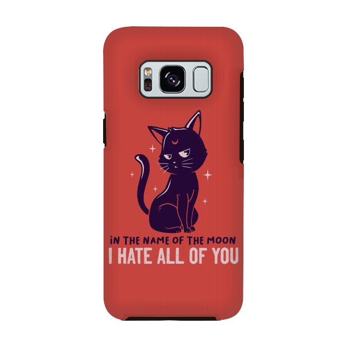 Galaxy S8 StrongFit In The Name Of The Moon Funny Cute Cat by eduely