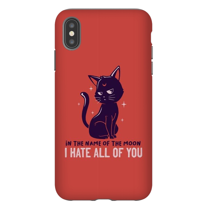iPhone Xs Max StrongFit In The Name Of The Moon Funny Cute Cat by eduely