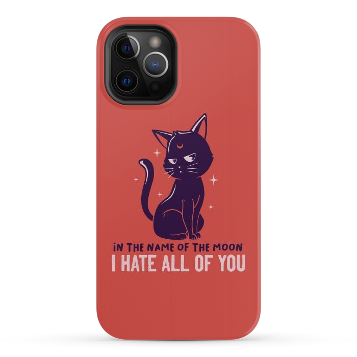 iPhone 12 Pro StrongFit In The Name Of The Moon Funny Cute Cat by eduely