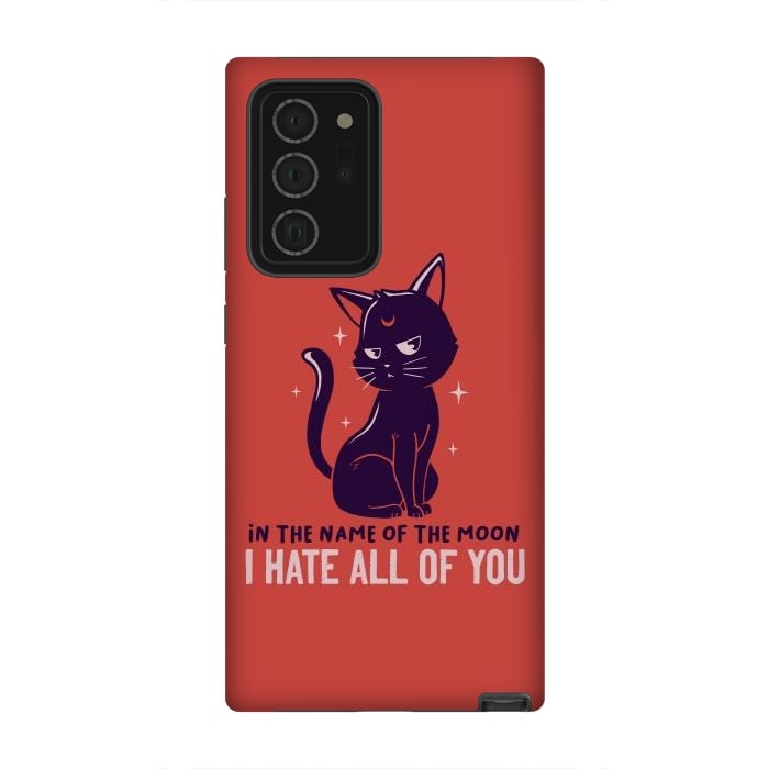 Galaxy Note 20 Ultra StrongFit In The Name Of The Moon Funny Cute Cat by eduely