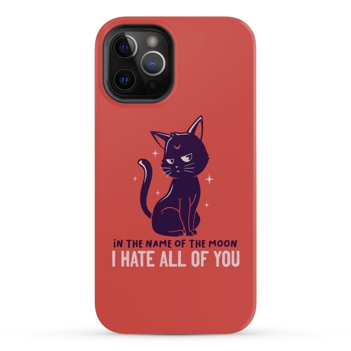 iPhone 12 Pro Max StrongFit In The Name Of The Moon Funny Cute Cat by eduely