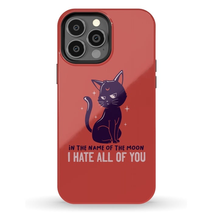 iPhone 13 Pro Max StrongFit In The Name Of The Moon Funny Cute Cat by eduely
