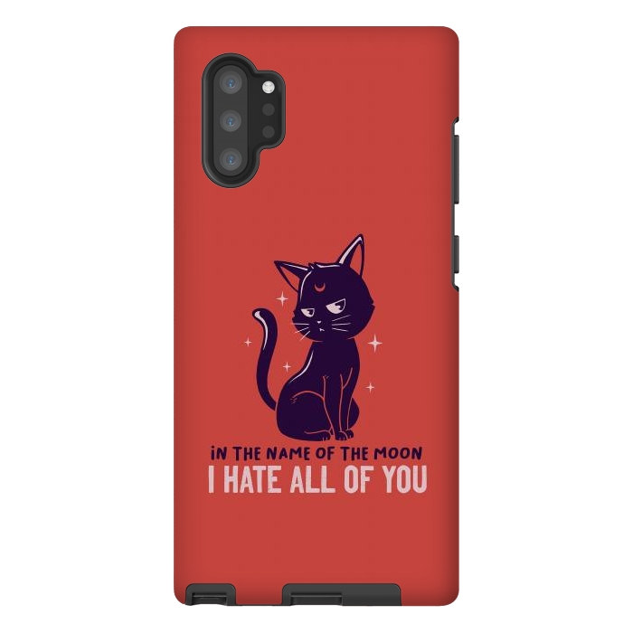 Galaxy Note 10 plus StrongFit In The Name Of The Moon Funny Cute Cat by eduely