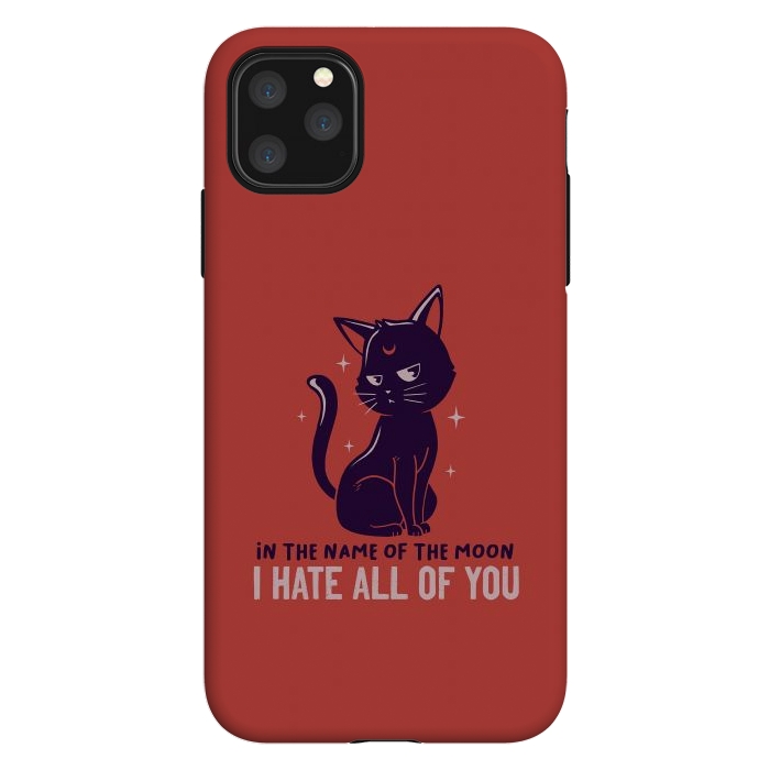 iPhone 11 Pro Max StrongFit In The Name Of The Moon Funny Cute Cat by eduely