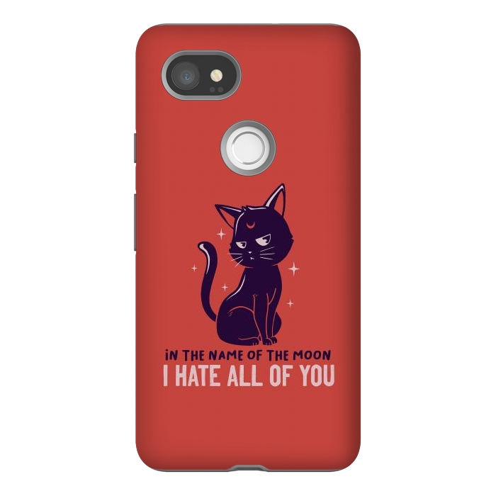 Pixel 2XL StrongFit In The Name Of The Moon Funny Cute Cat by eduely