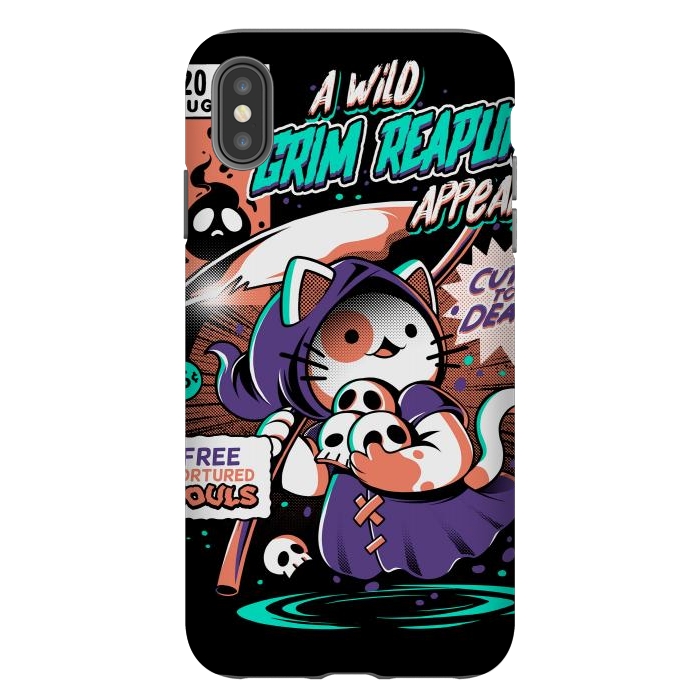 iPhone Xs Max StrongFit Grim Reapurr by Ilustrata