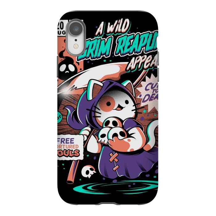 iPhone Xr StrongFit Grim Reapurr by Ilustrata