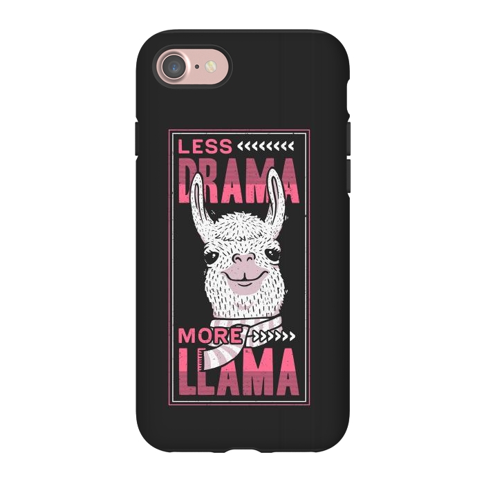 iPhone 7 StrongFit Less Drama More Llama by eduely