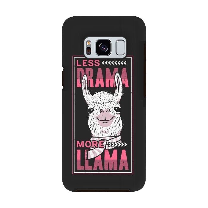 Galaxy S8 StrongFit Less Drama More Llama by eduely