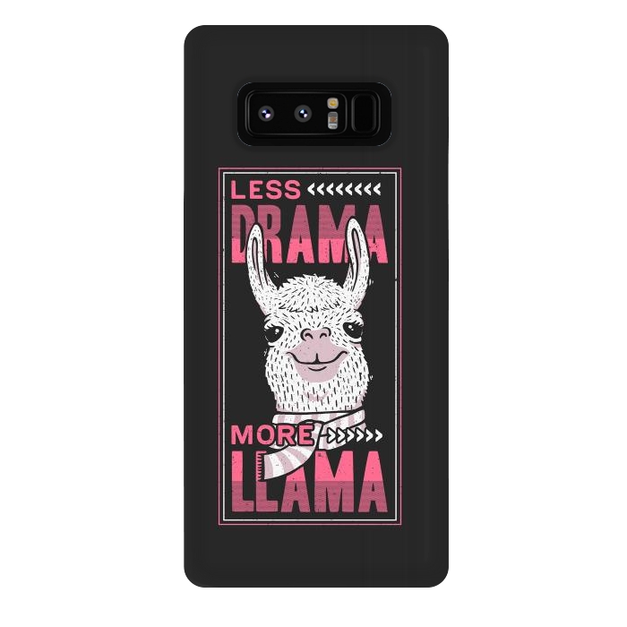 Galaxy Note 8 StrongFit Less Drama More Llama by eduely