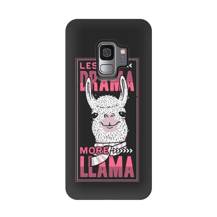 Galaxy S9 StrongFit Less Drama More Llama by eduely